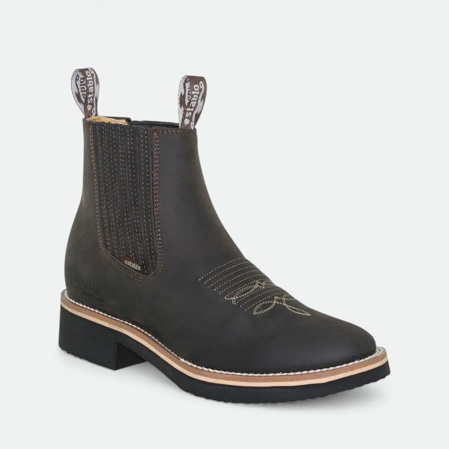 Botin Establo Modelo 980 De Piel Horma Rodeo