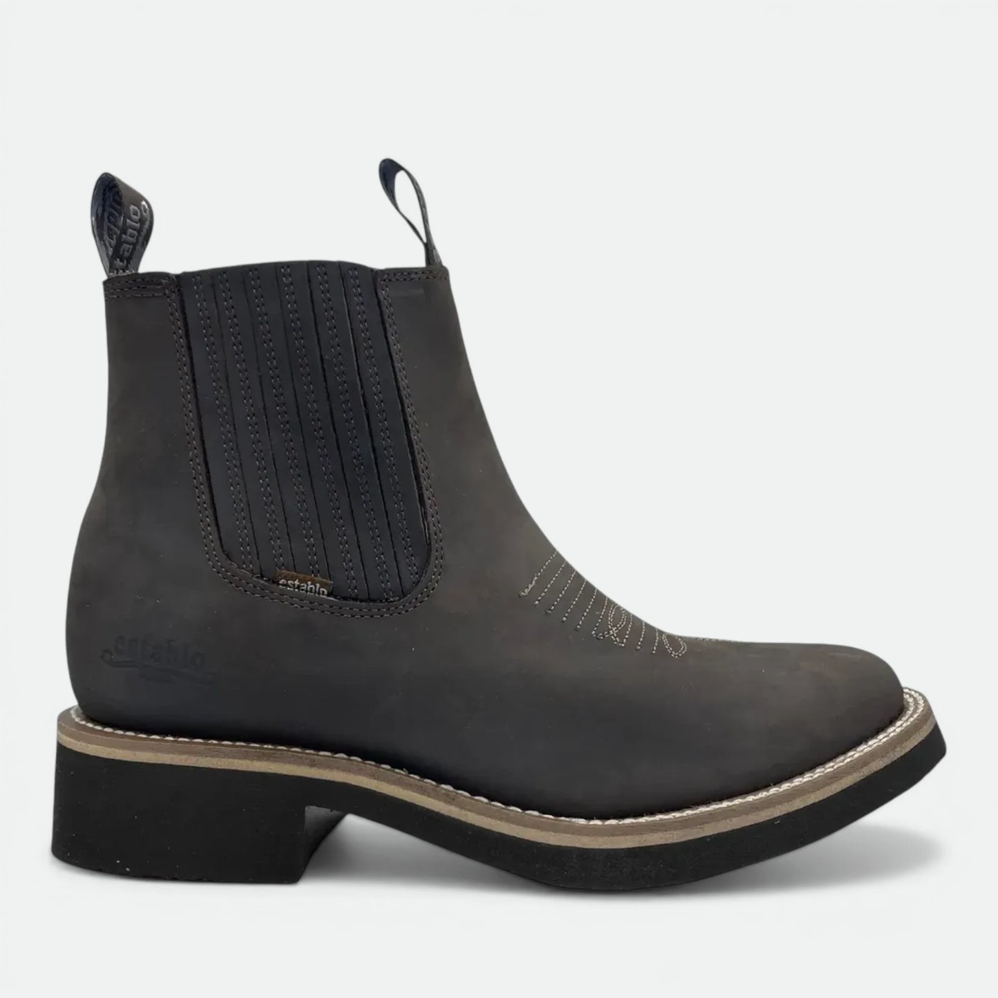Botin Establo Modelo 980 De Piel Horma Rodeo