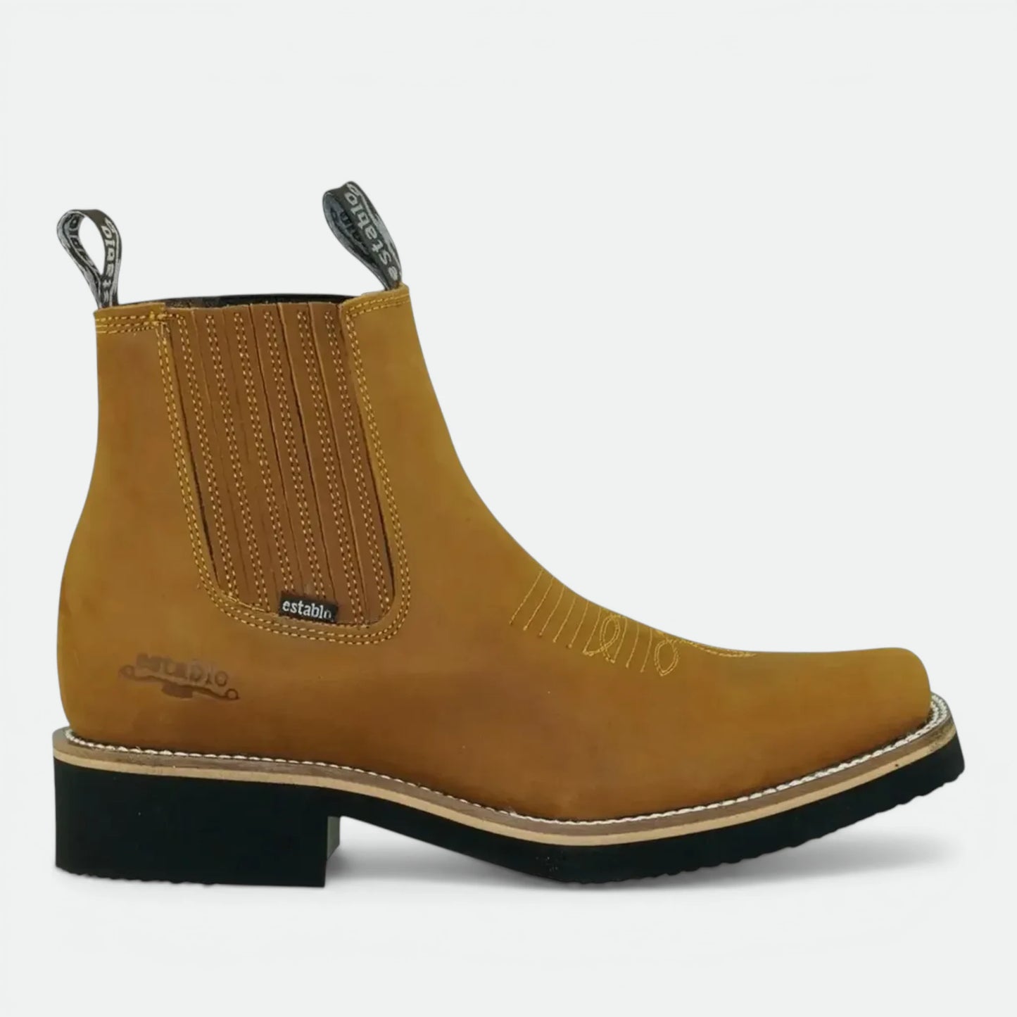 Bota Botin Establo Modelo 981 Piel Res Horma Rodeo