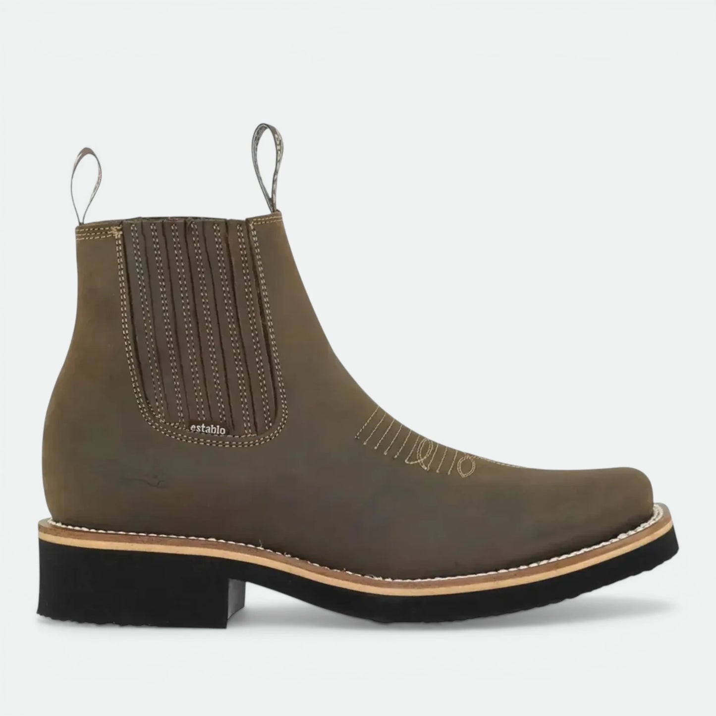 Bota Botin Establo Modelo 981 Piel Res Horma Rodeo