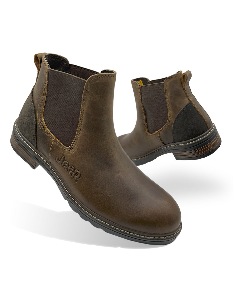 Bota Botín Jeep 20101 Caballero Chelsea De Piel
