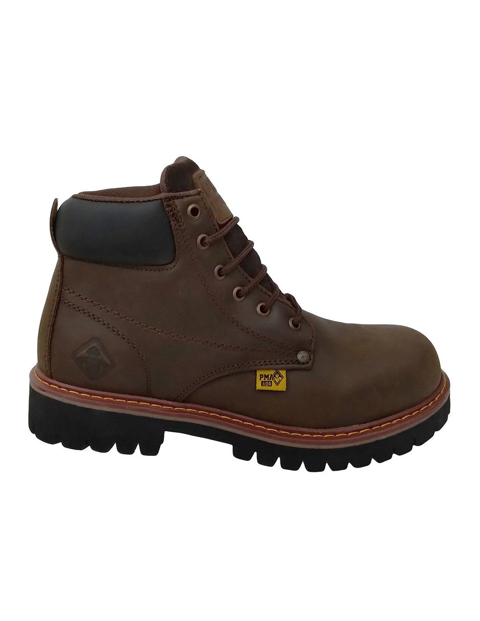 Bota Industrial Pma 36 Con Casco De Acero 100% Piel