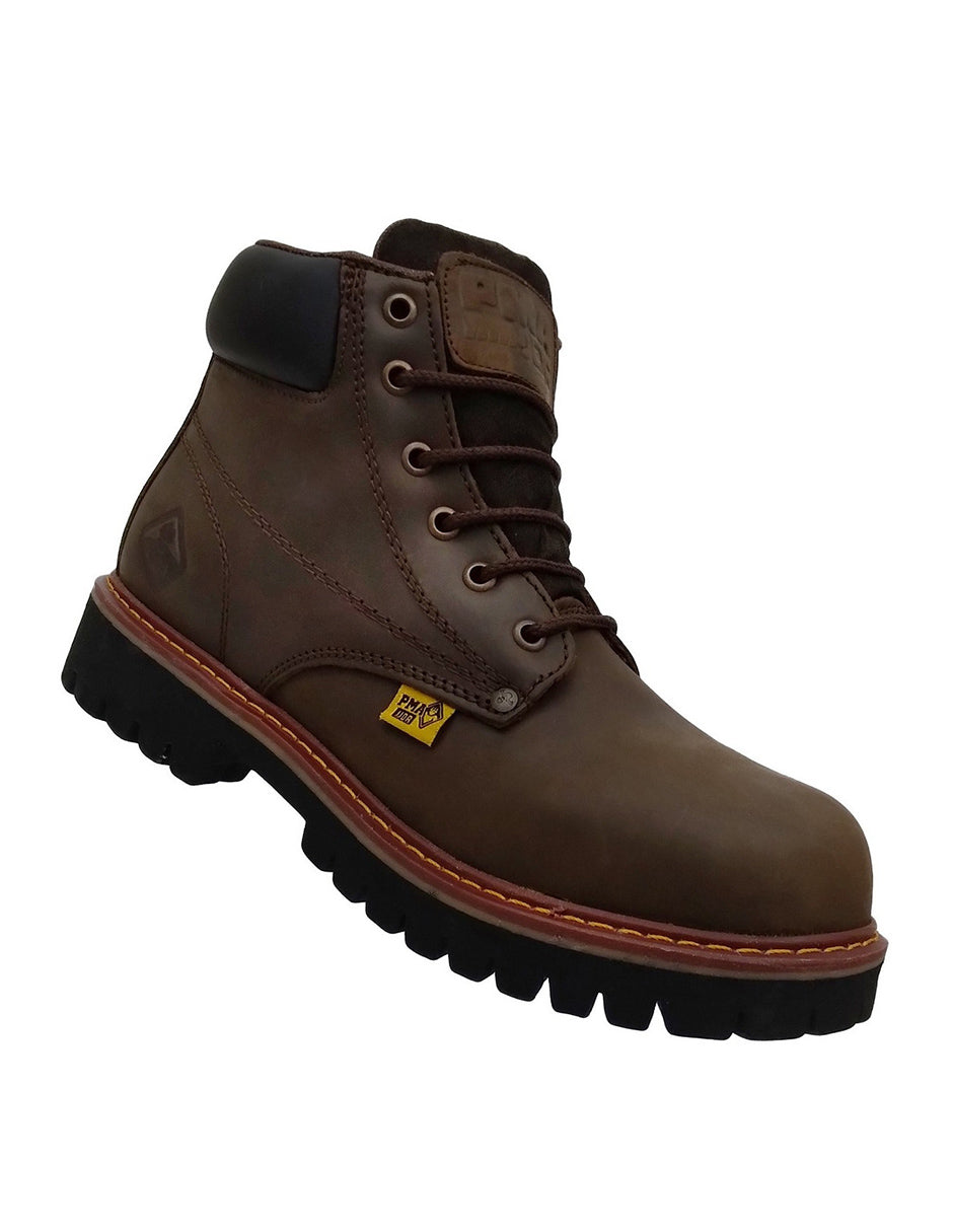 Bota Industrial Pma 36 Con Casco De Acero 100% Piel