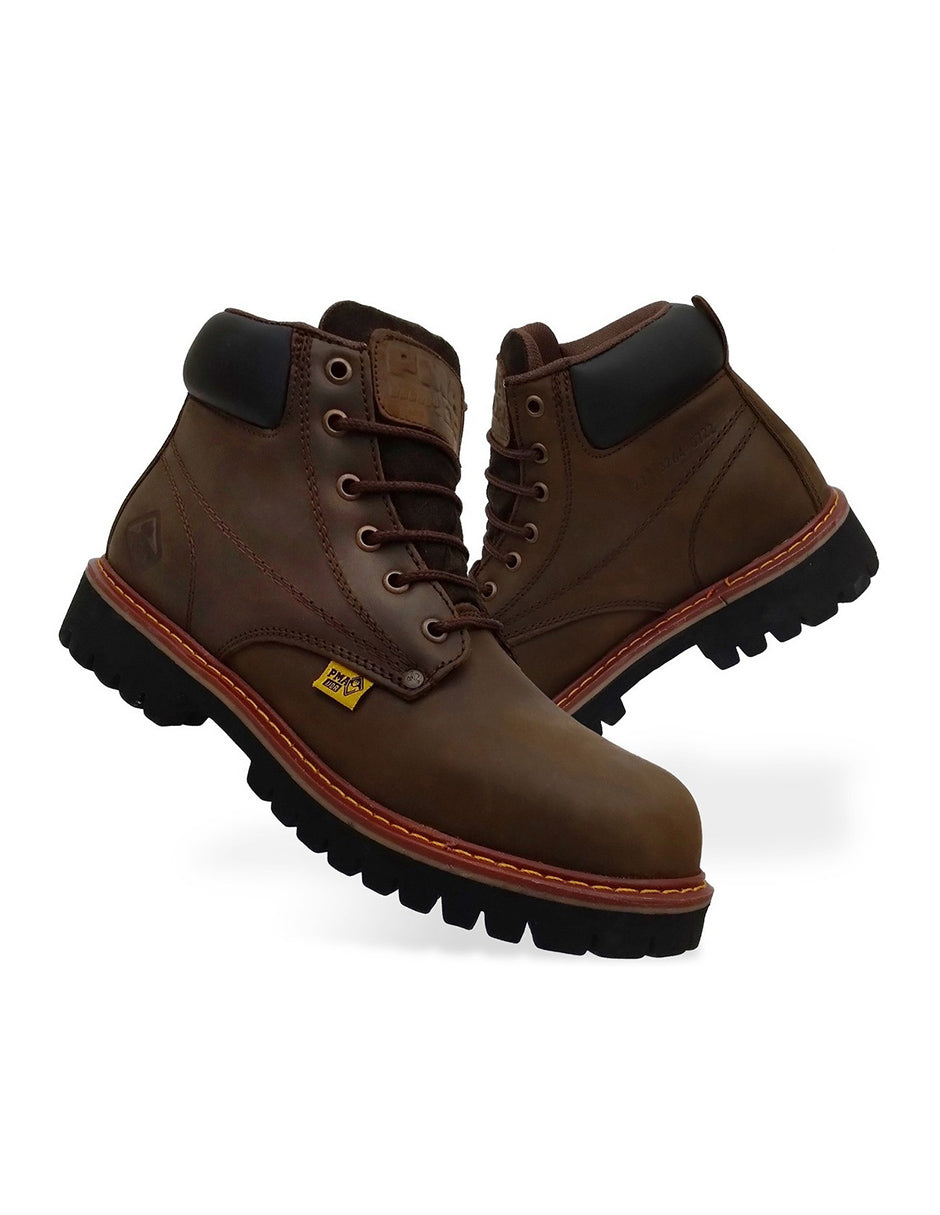 Bota Industrial Pma 36 Con Casco De Acero 100% Piel