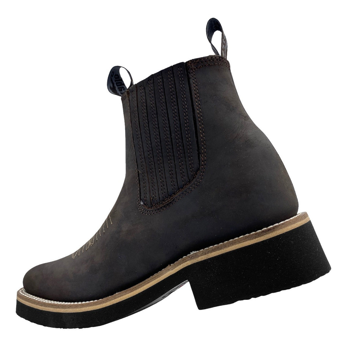 Bota Botin Establo Modelo 980 De Piel Horma Rodeo