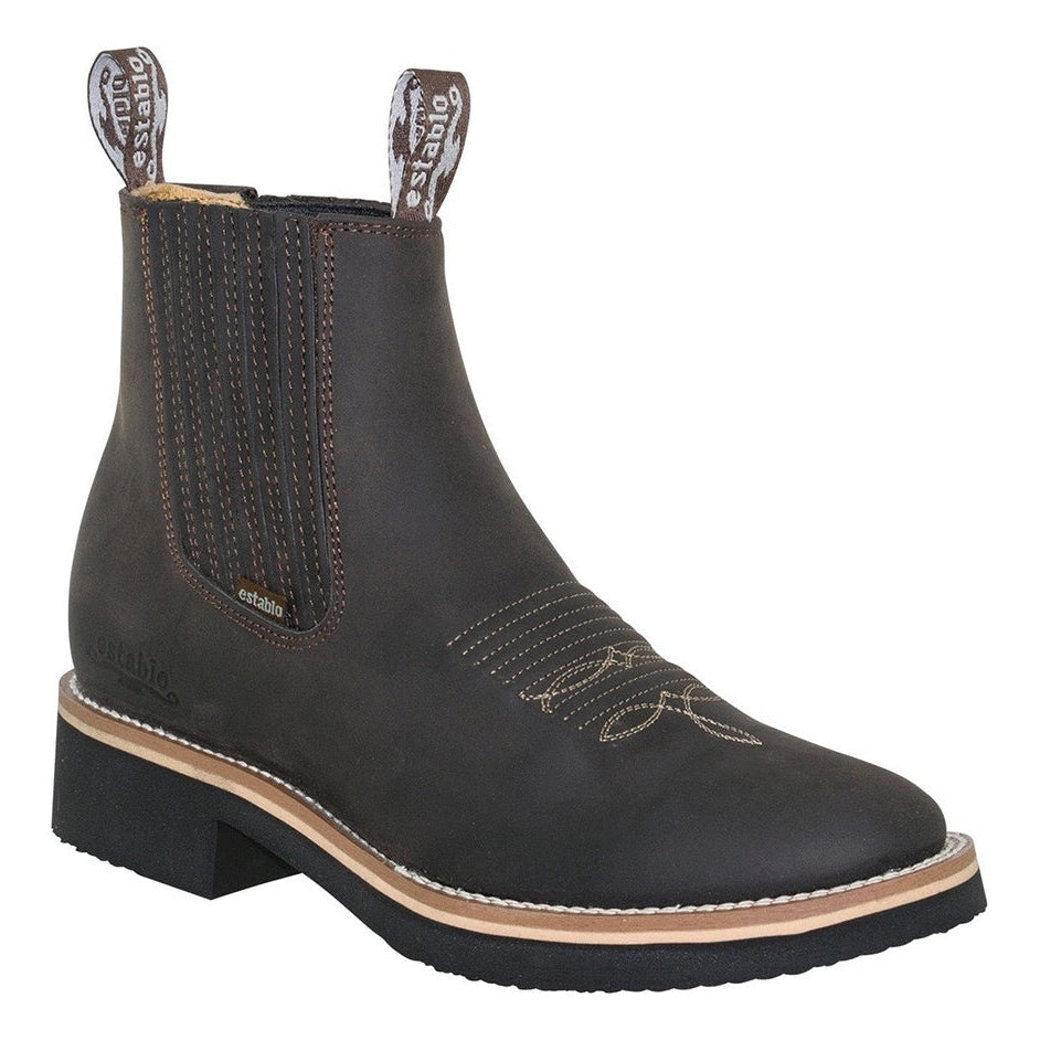 Bota Botín Establo Modelo 980 de Piel Horma Rodeo – massimogorka-mx